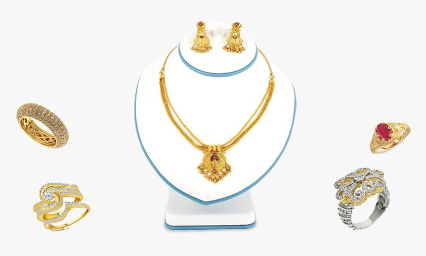 Gold Jewelry To Sell - Gold Jewellery Pic With Dummy, HD Png Download, Free Download