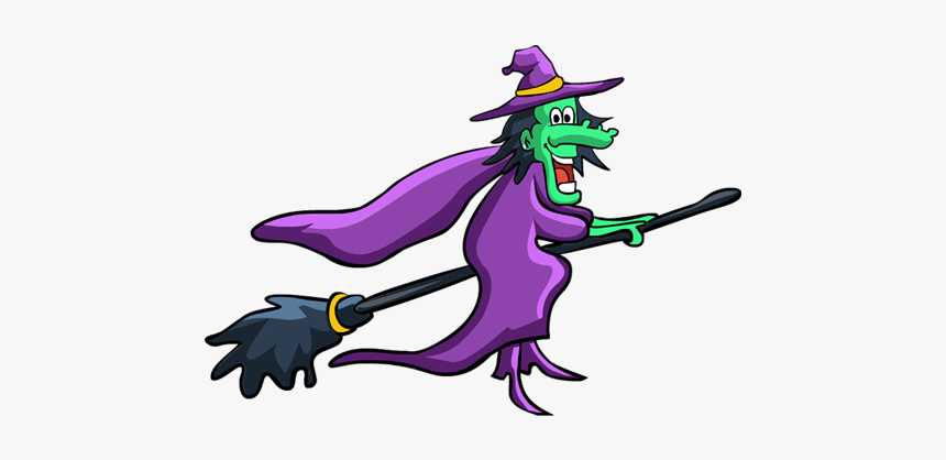 Witch Clipart Flying Witch - Witch Flying Clip Art, HD Png Download, Free Download