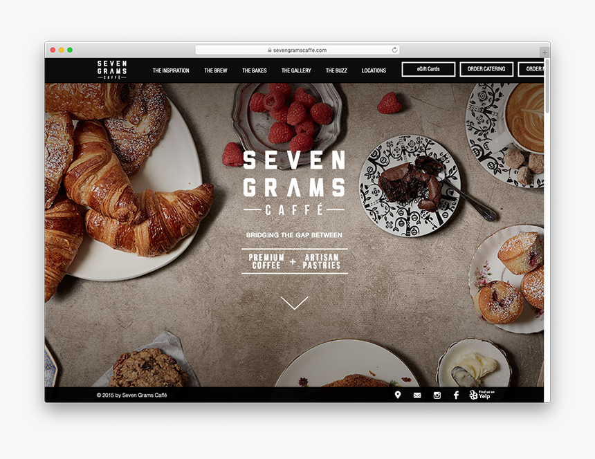 Seven Grams Caffe - Wix Sample Sites, HD Png Download, Free Download