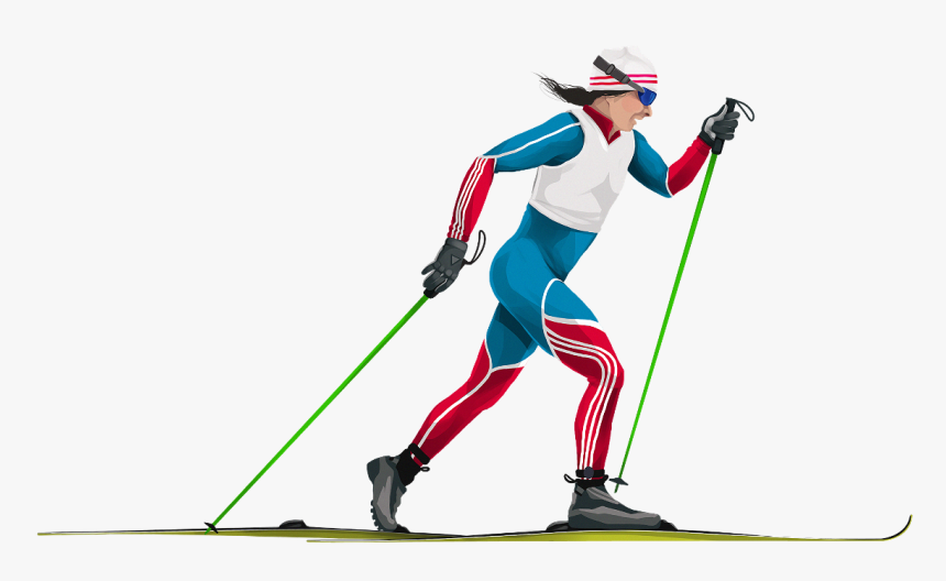 Biathlon Png - Cross Country Ski Illustration, Transparent Png, Free Download