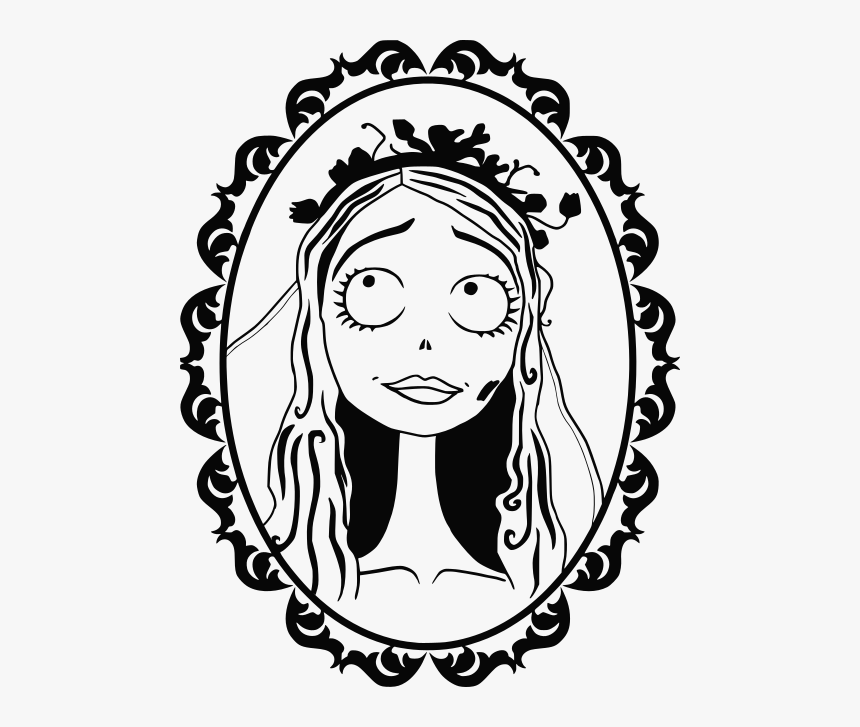 Corpse Bride Corpse Bride Emily Silhouette Hd Png Download