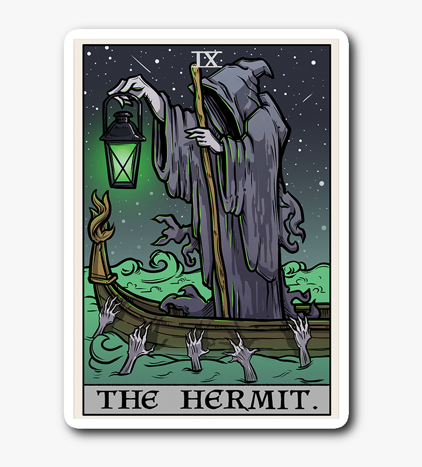 Hermit Tarot Card Art, HD Png Download, Free Download