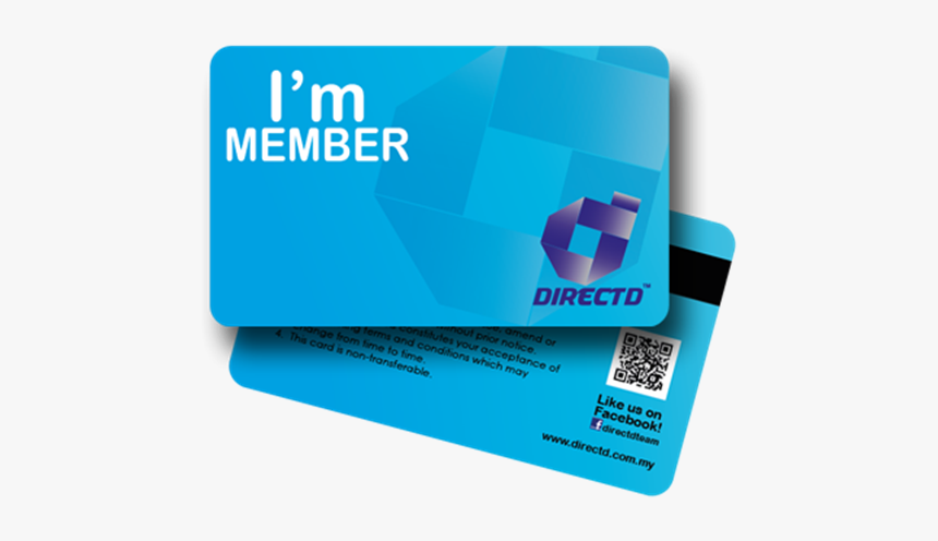 Membership Card Png - Membership Card Design Blue, Transparent Png, Free Download