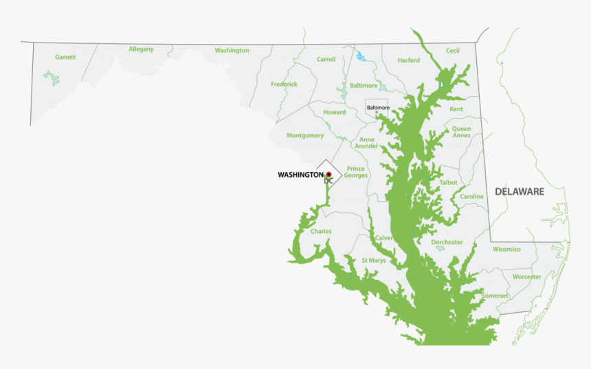 Map Of Delaware, HD Png Download, Free Download