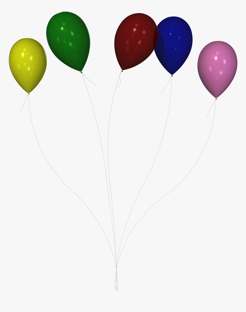 Ballon Drawing Birthday Balloon - Birthday Balloons Render, HD Png Download, Free Download