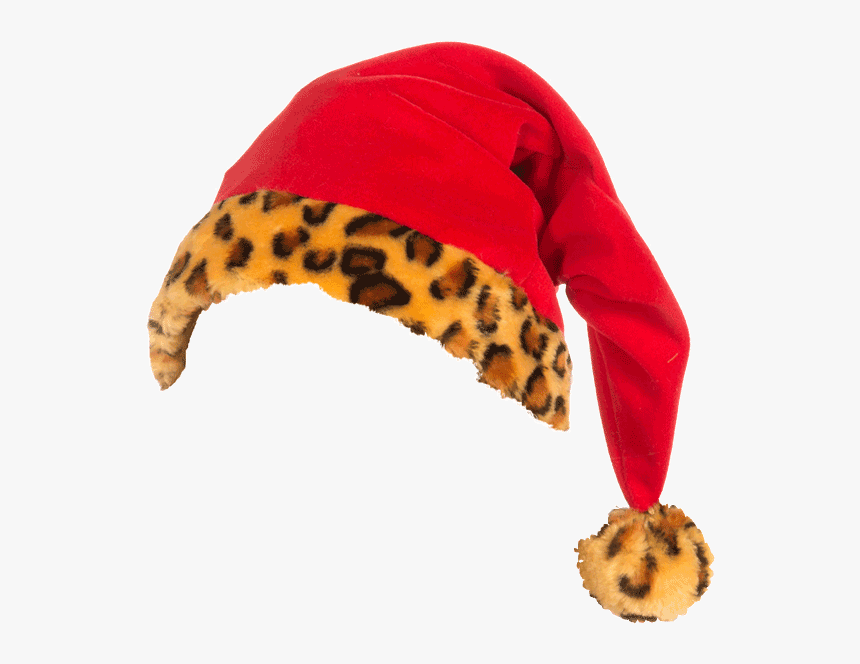 Cheetah Santa Hat - Cat Grabs Treat, HD Png Download, Free Download