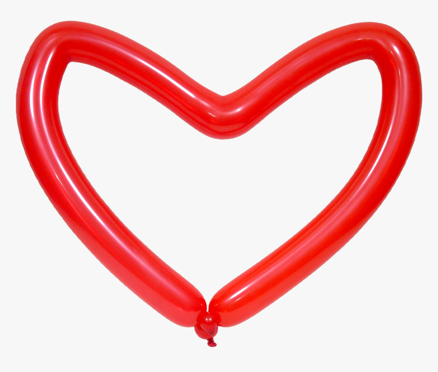 Free Red Heart Made From A Balloon Png Image - Escultura De Balões Png, Transparent Png, Free Download