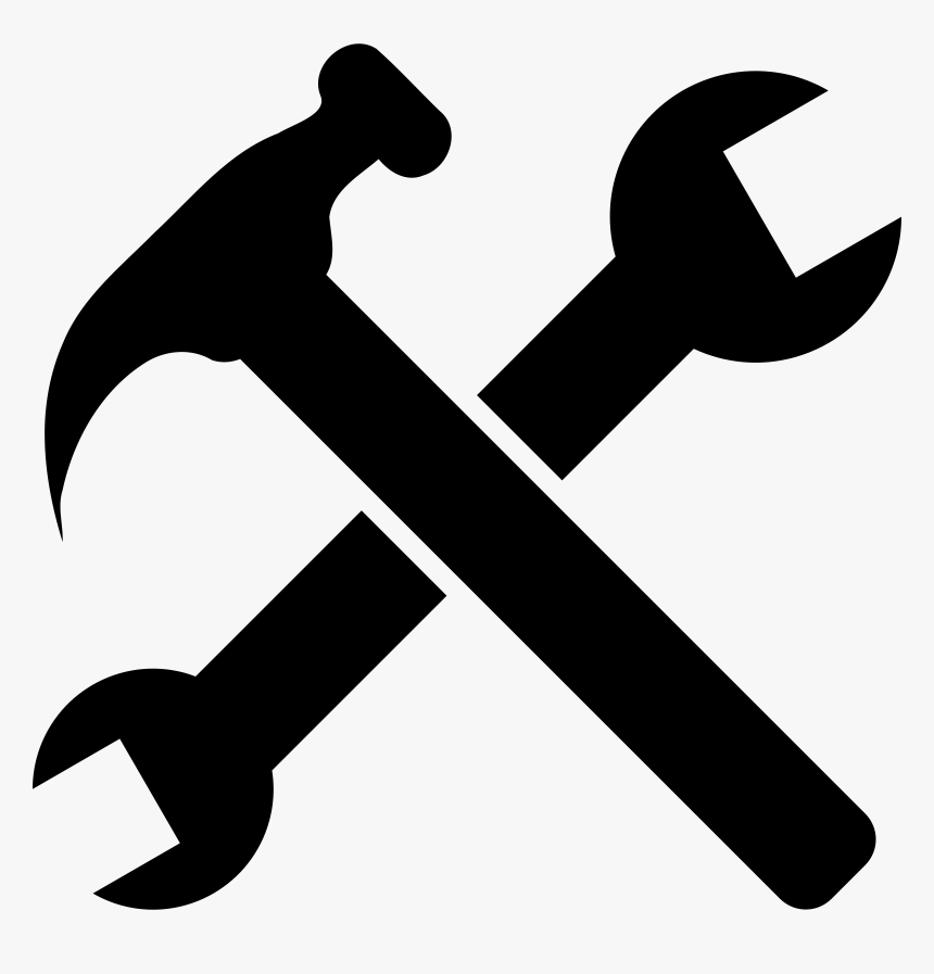 Spanners Hammer Tool Computer Icons - Hammer And Wrench Logo, HD Png Download, Free Download