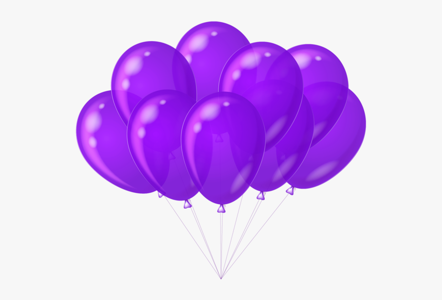 Purple Balloons Transparent Background, HD Png Download, Free Download