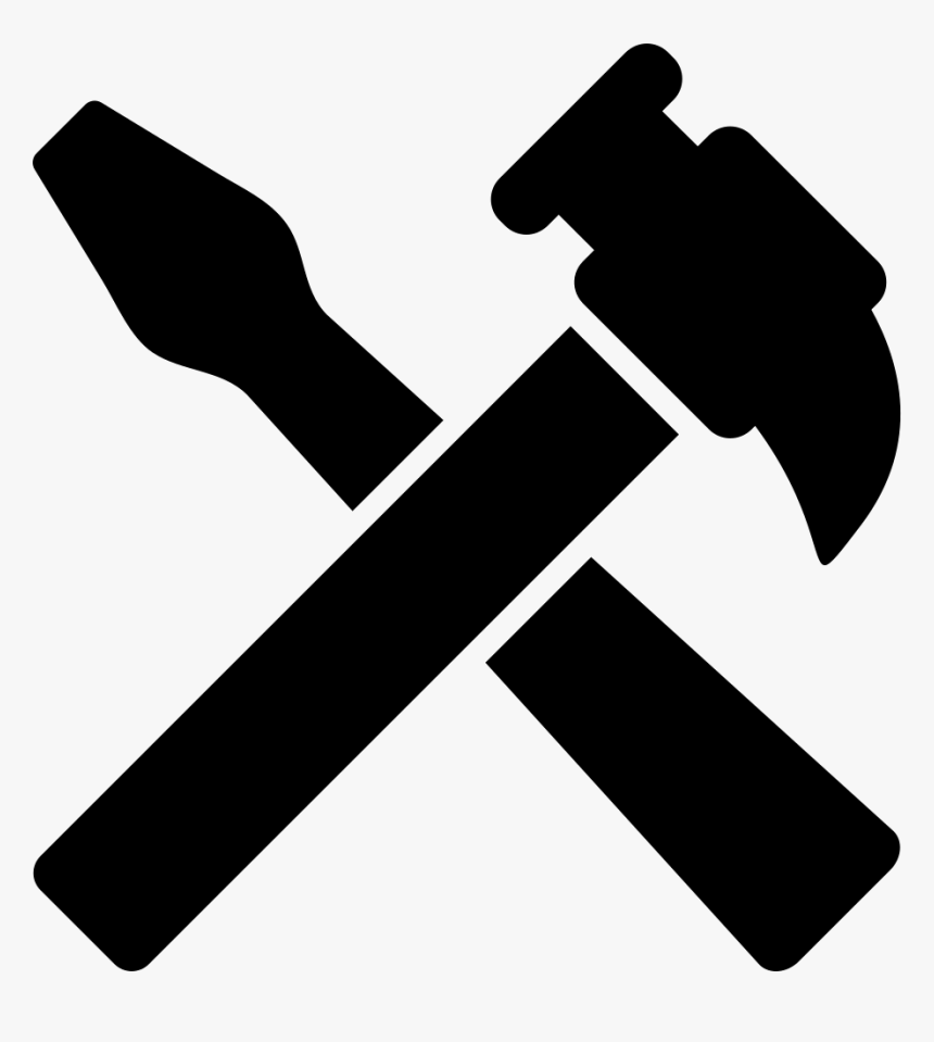 Hammer And Screwdriver Tools Cross Svg Png Icon Free - Hammer And Screwdriver Icon, Transparent Png, Free Download