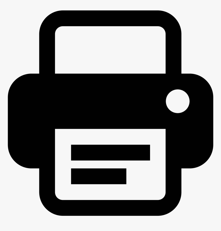 Windows 10 Tip - Black Printer Icon Png, Transparent Png, Free Download