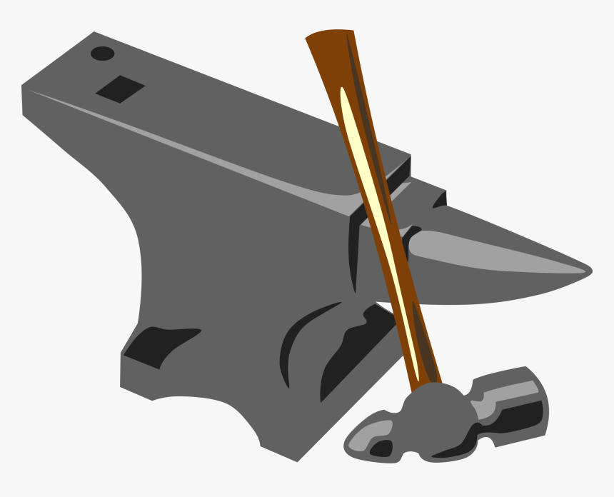 Blacksmith Anvil Hammer - Anvil And The Hammer, HD Png Download, Free Download