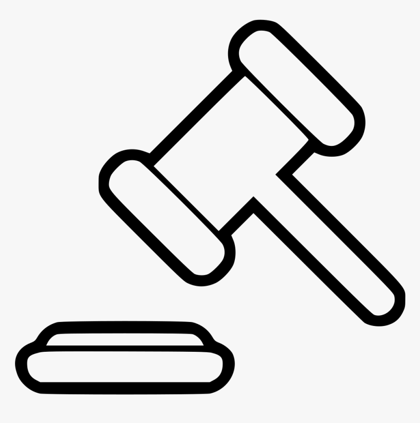 Transparent Hammer Clipart Black And White - Legal Hammer Icon Png, Png Download, Free Download