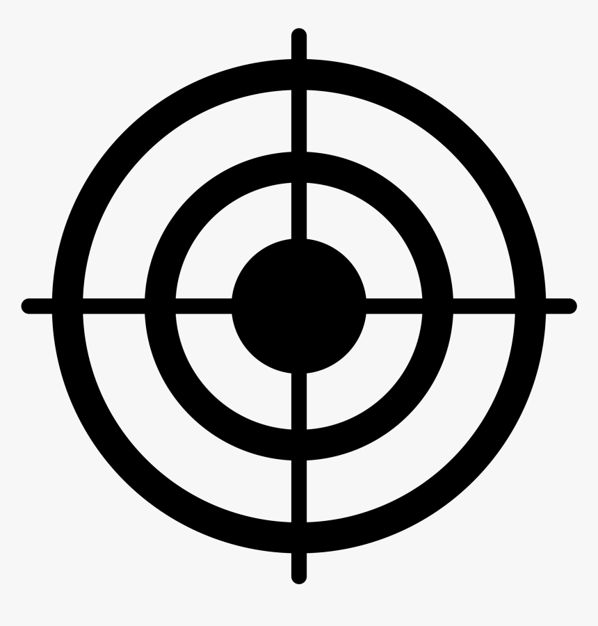 Target - Bullseye Black And White, HD Png Download, Free Download
