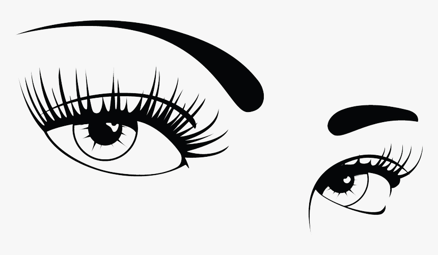 Woman Eyes Png Pic - Eyes With Lashes Clipart, Transparent Png, Free Download