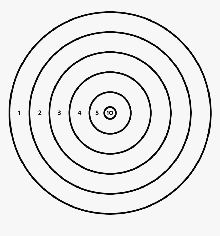 Shooting Target Download Transparent Png Image - Printable Full Page Target, Png Download, Free Download