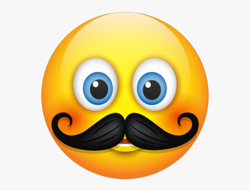 Mustache Emoji - Emoji Props, HD Png Download, Free Download