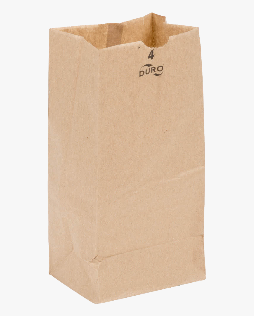 Paper Bag Png Hd - Brown Paper Bag No Background, Transparent Png, Free Download