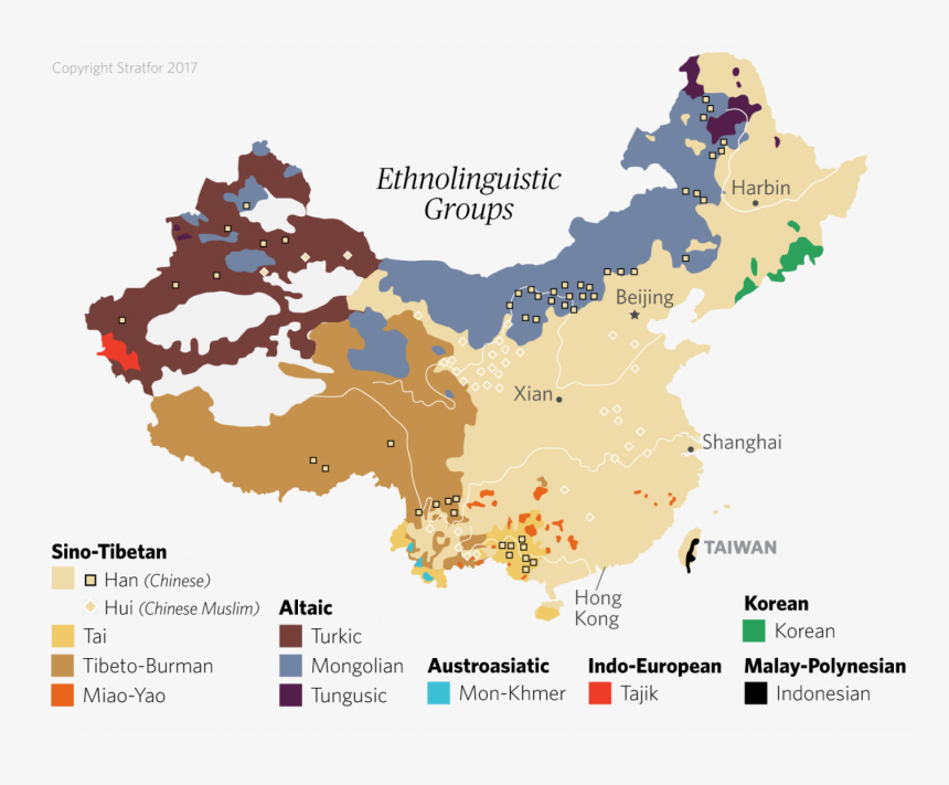 A Ring Of Ethnic Regions Surrounds The Han Core, Including - Developed Regions In China, HD Png Download, Free Download