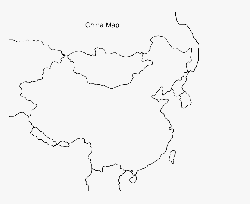 Colouring Pages Map Of China - Map, HD Png Download, Free Download