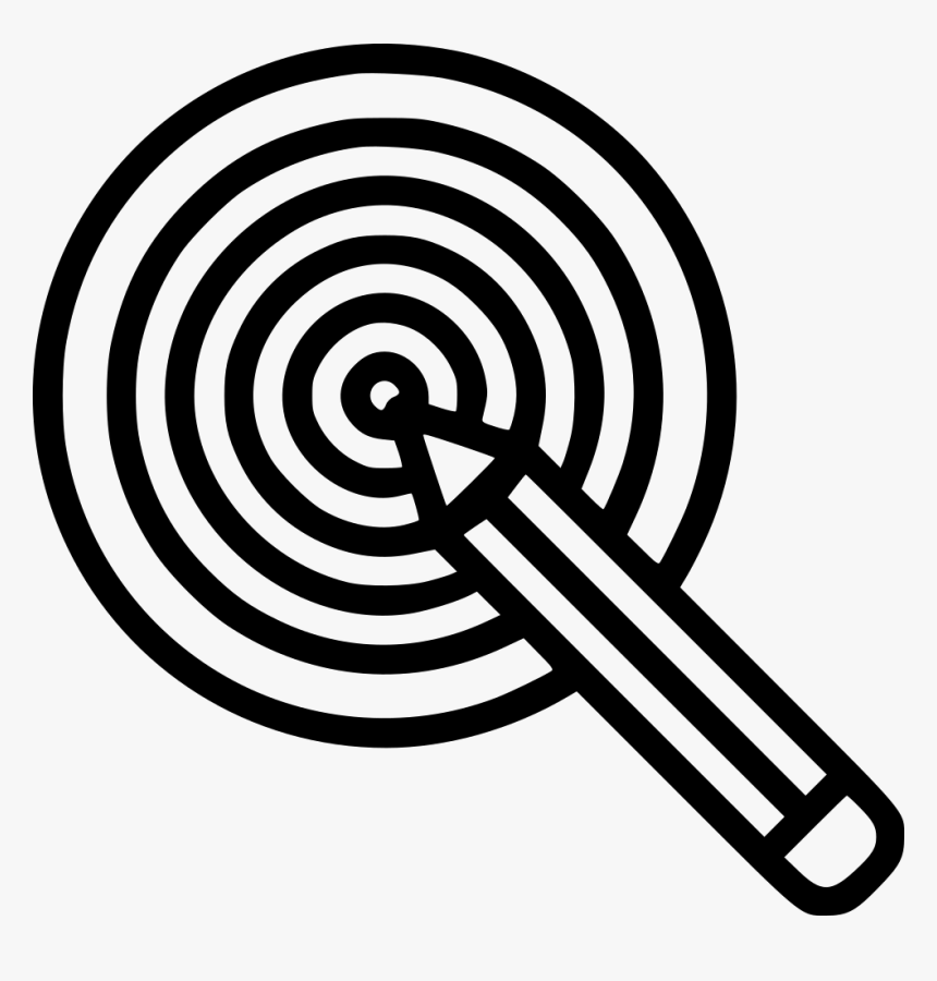 Transparent Bullseye Clipart - Bullseye Pencil Art, HD Png Download, Free Download