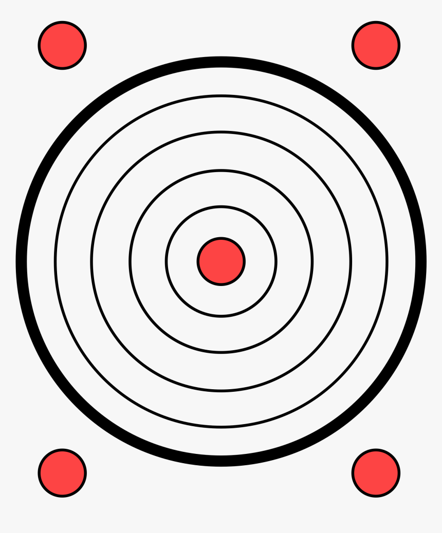 Rifle Target Clip Arts - Pistol Target Svg, HD Png Download, Free Download