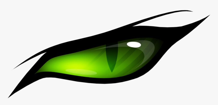 Green Eyes Clipart Cat Eye - Transparent Green Cat Eyes, HD Png Download, Free Download