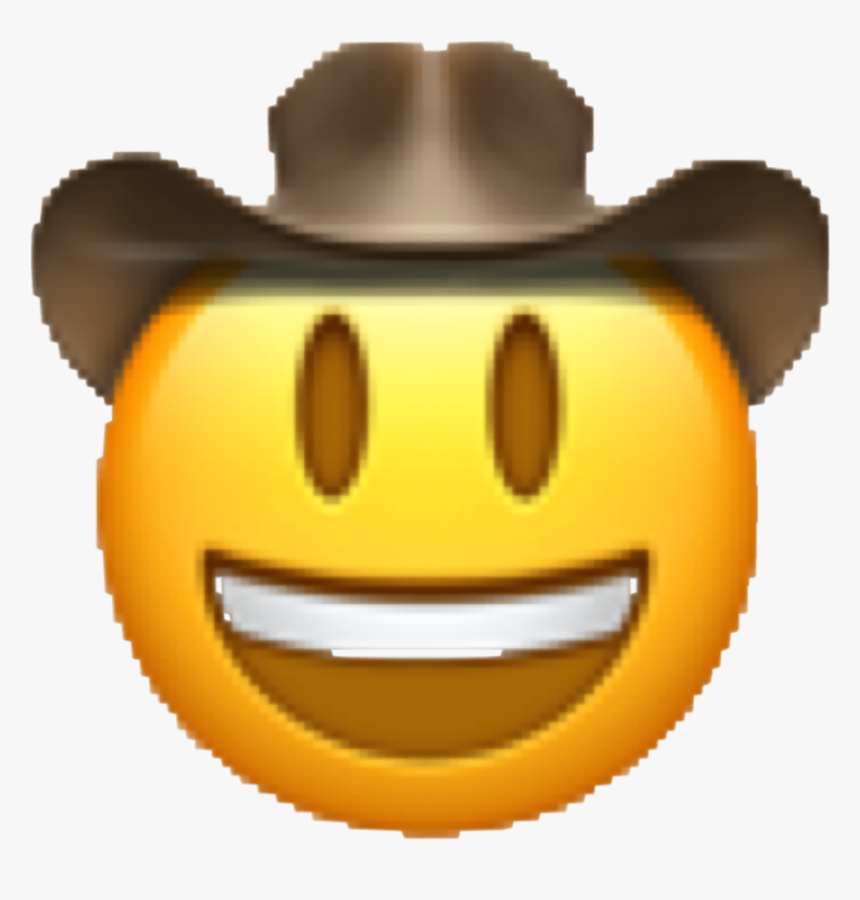 Hd Ios Overlay Freetoedit - Cowboy Emoji, HD Png Download, Free Download