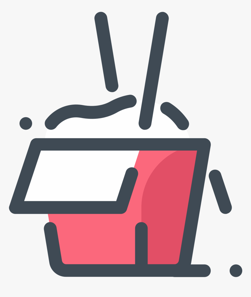 Chinese Fried Rice Icon - Rice Box Free Vector, HD Png Download, Free Download