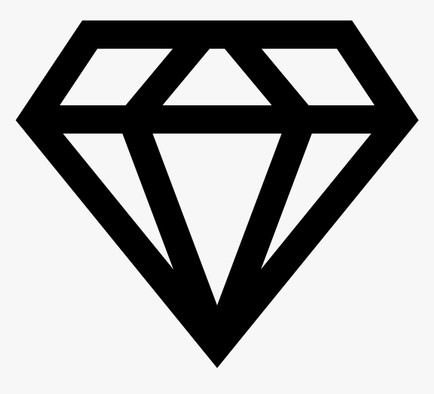 Images Of Diamond Outline - Diamond Symbol, HD Png Download, Free Download