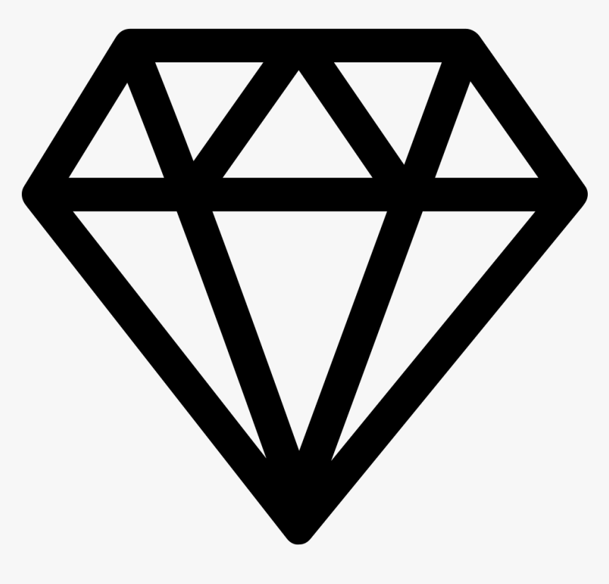 Free Vector Diamond Icon, HD Png Download kindpng