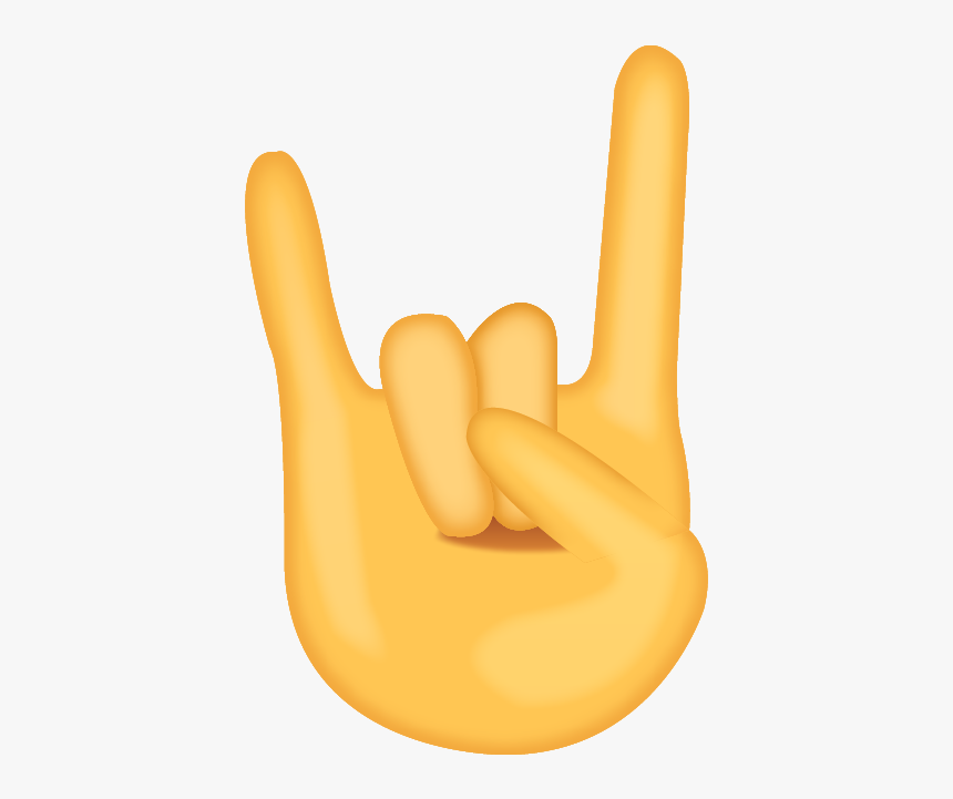 Party Horn Emoji Png - Sign Of The Horns Emoji Png, Transparent Png, Free Download