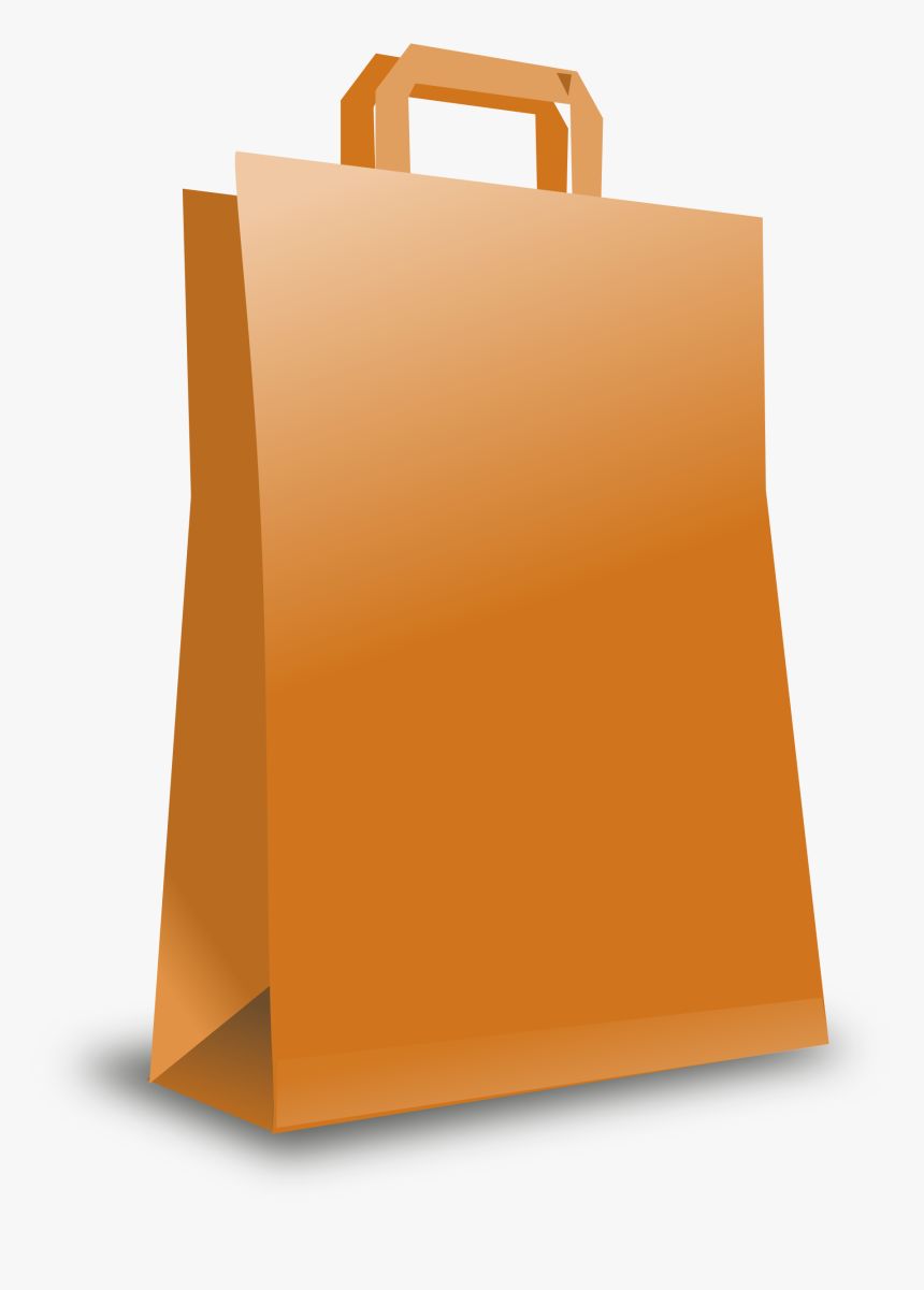 Brown Paper Bag Clipart - Bag Carton, HD Png Download, Free Download