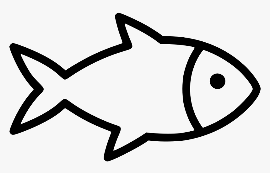 Fish Svg Png Icon Free Download - Black And White Fish Png, Transparent Png, Free Download