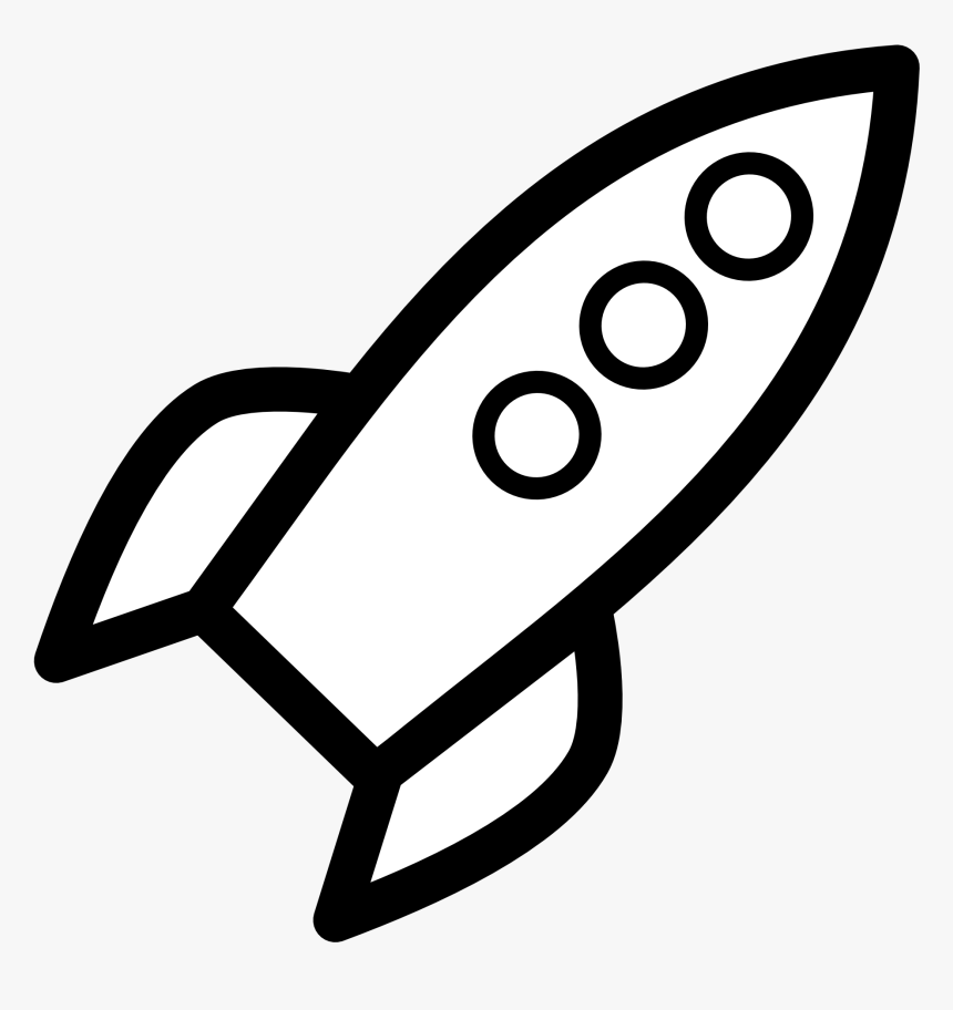 Rocket Clip Art Black And White, HD Png Download, Free Download