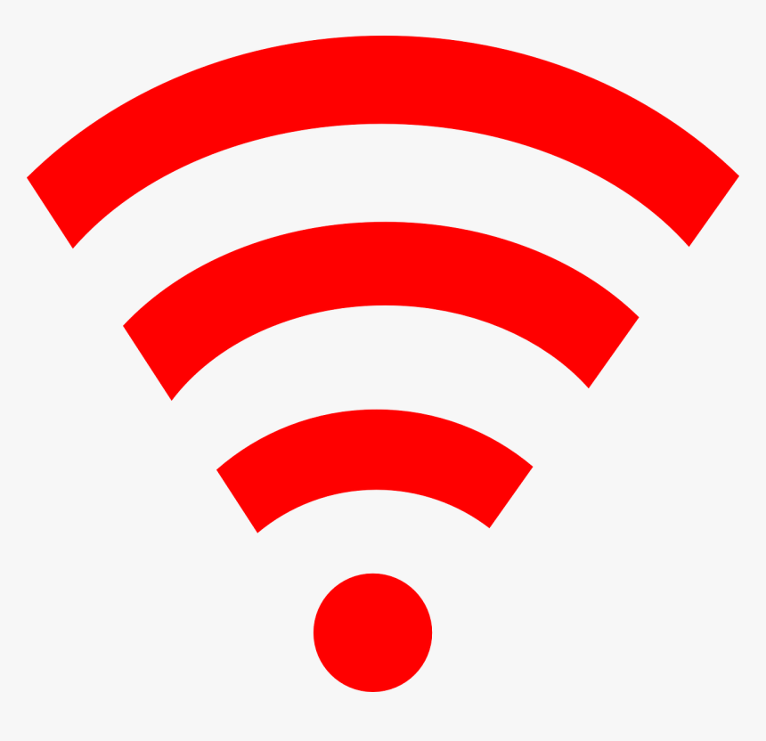 Red Wifi Icon Png, Transparent Png, Free Download