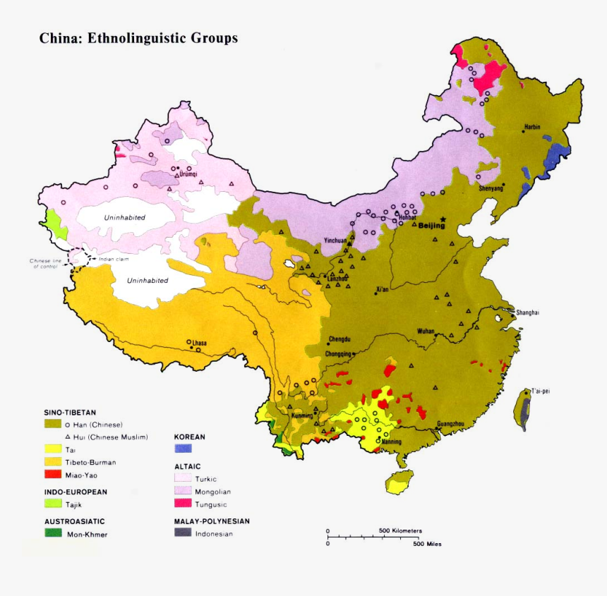 Clip Art Han Chinese Wikipedia - Desertification In China Map, HD Png Download, Free Download