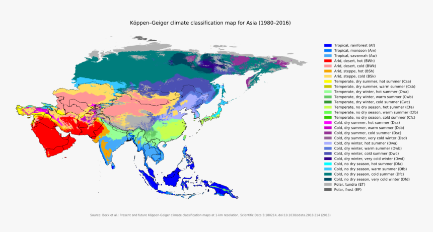 Asia Map Black, HD Png Download, Free Download