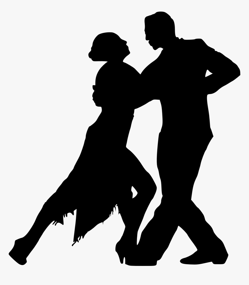 Couple Dancing Silhouette Png, Transparent Png, Free Download