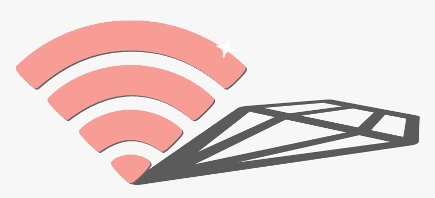 13 Octbetterwifi Rock Solid Wifi Symbol With Diamond - Graphic Design, HD Png Download, Free Download