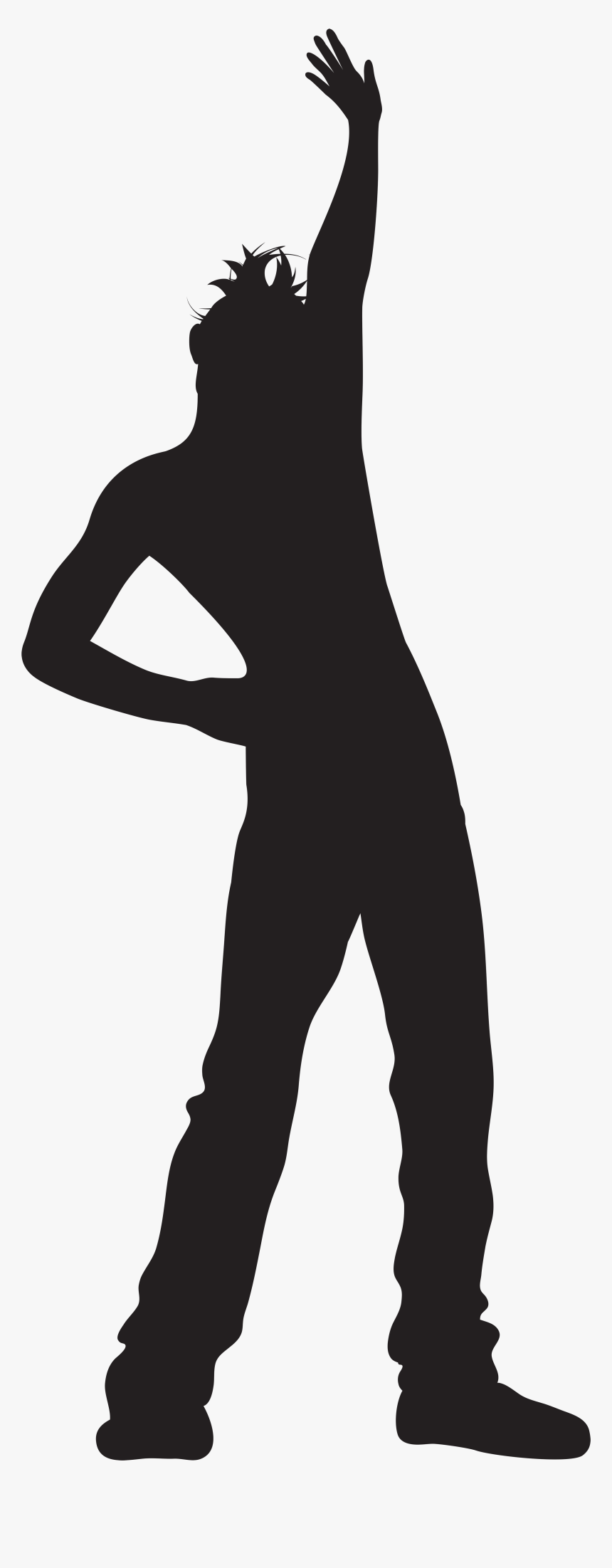 Dancing Man Silhouette Png - Clip Art Black And White Dancing Shoes, Transparent Png, Free Download