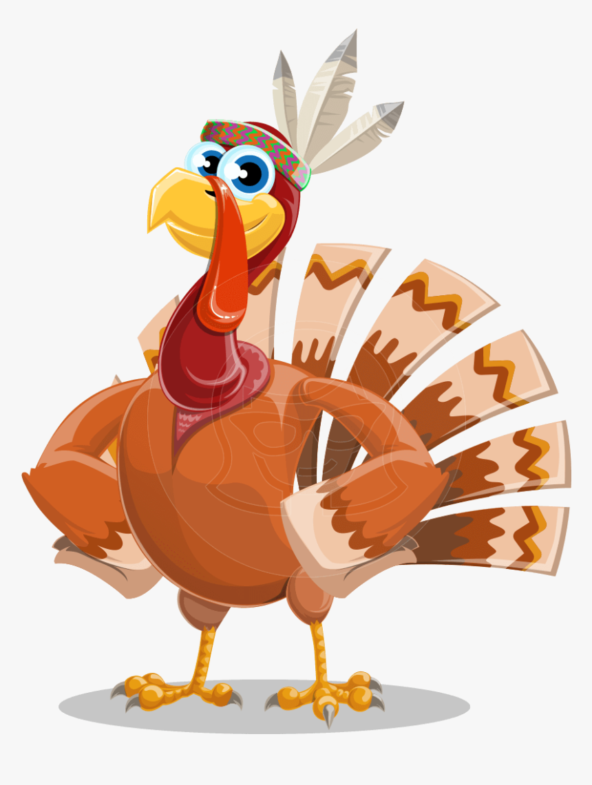 Snoody The Native Turkey - Happy Turkey With Thumbs Up, HD Png Download, Free Download