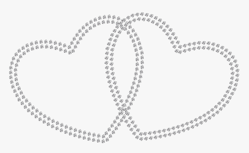 Two Diamond Hearts Png Clipart - Double Line Mangalsutra Chain, Transparent Png, Free Download