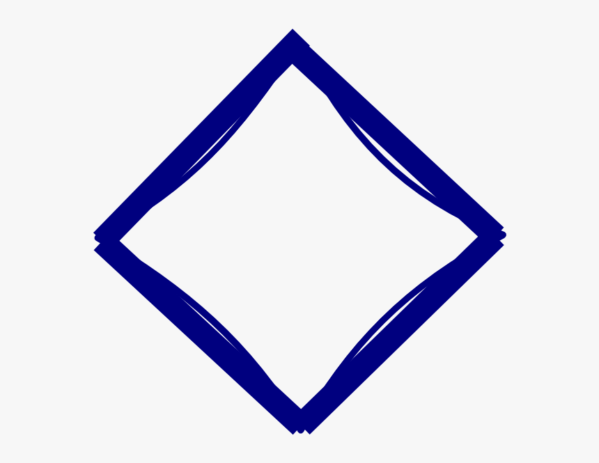 Rhombus Free Download Best - Blue Diamond Shape Vector, HD Png Download, Free Download