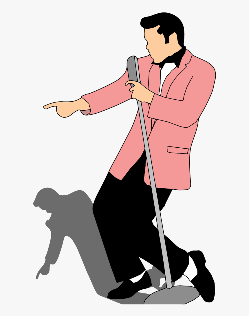 Illustration Of A Person Singing - Dancing Animated Elvis Gif, HD Png Download, Free Download