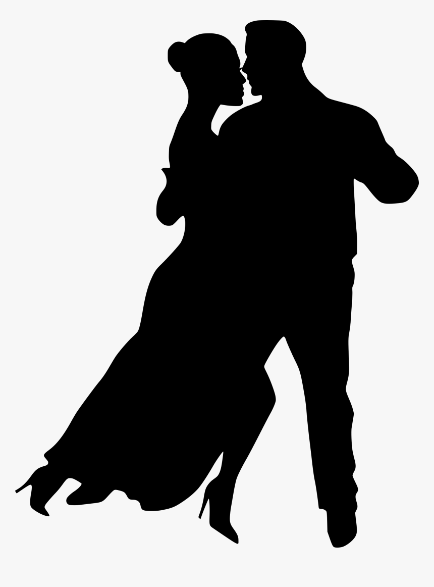 Couple Dancing Silhouette Png, Transparent Png, Free Download