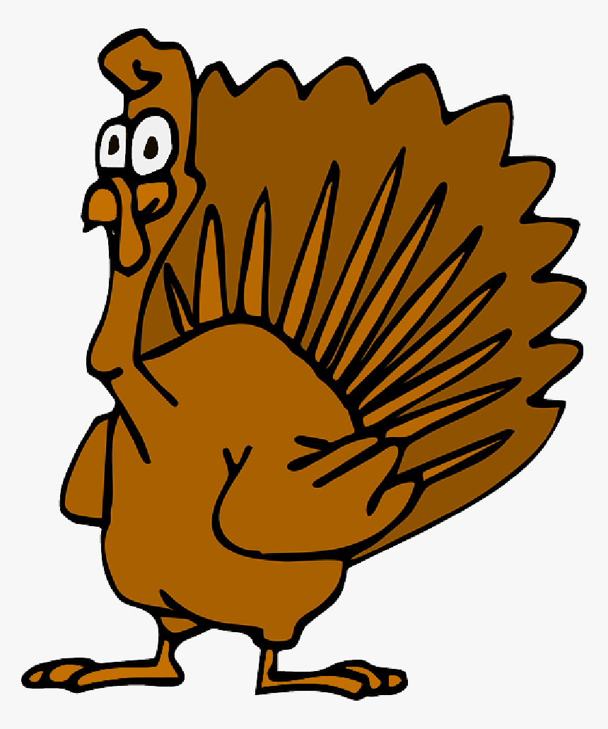 Simple, Thanksgiving, Turkey, Cartoon, Bird, Animal - Turkey Animated, HD Png Download, Free Download