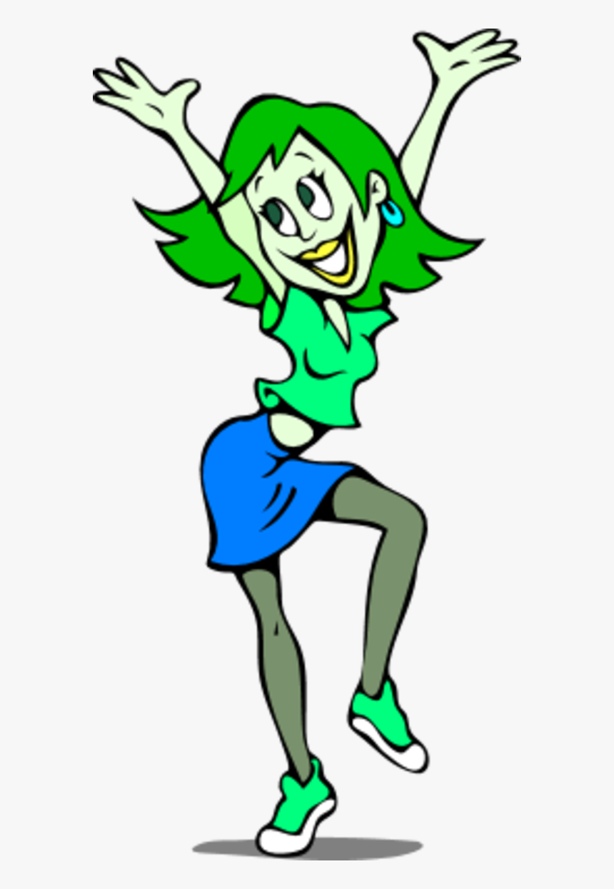 Transparent Person Dancing Png - Happy Woman Clip Art, Png Download, Free Download