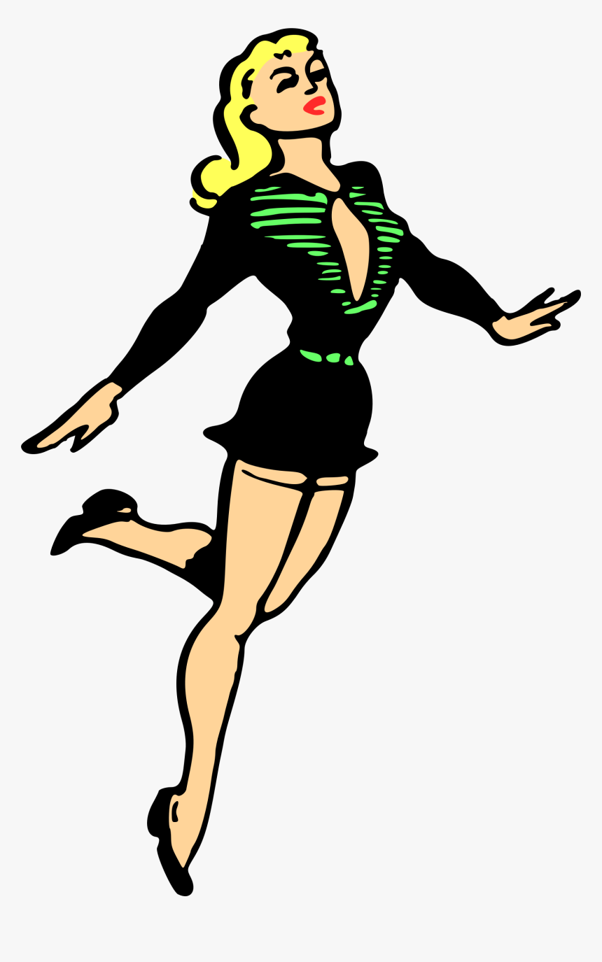 Clipart Person Dance - Woman Dancing Clipart Png, Transparent Png, Free Download