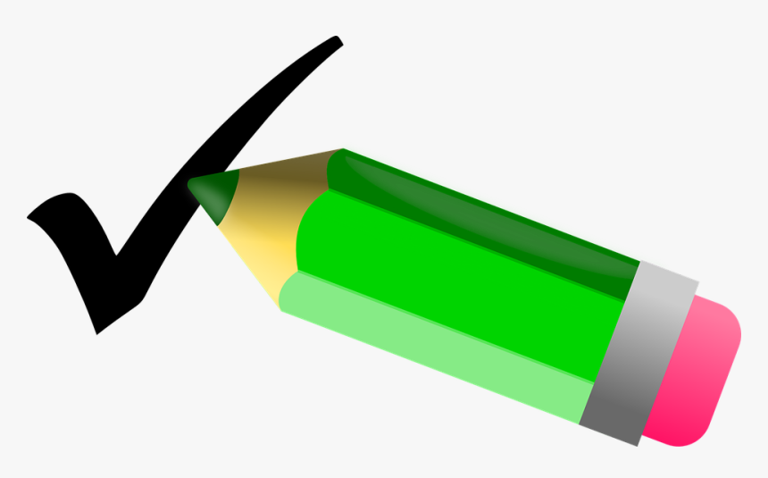 Right Clipart Check Mark - Pencil Check Clipart, HD Png Download, Free Download